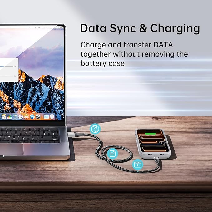 GIN FOXI Battery Case for iPhone 17 AIR, Charging Case Charger 8500mAh Ultra-Slim Lightweight Powerful Battery Pack 15W Fast Rechargeable Anti-Fall TPU Juice Box for iPhone 17 AIR (6.5") Grey