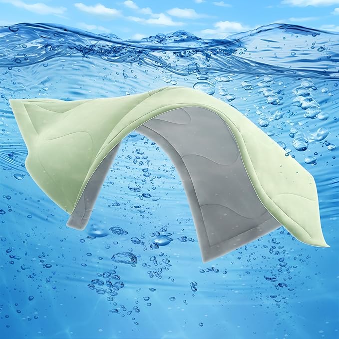 Cooling Comforter Queen Size, Double-Sided Cooling Blanket for Hot Sleepers & Night Sweats, Arc-Chill Q-Max > 0.4 Breathable Ice Blanket, Lightweight Cold Comforter (80''x90'', Light Green)