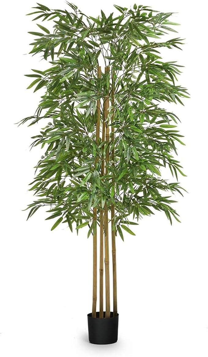Maia Shop 5ft Artificial Bamboo Tree Plant for House, Apartment or Office – Realistic Fake Indoor Plants for Living Room, Bedroom, Bathroom, Entryway or Patio – Faux Greenery for Home Décor