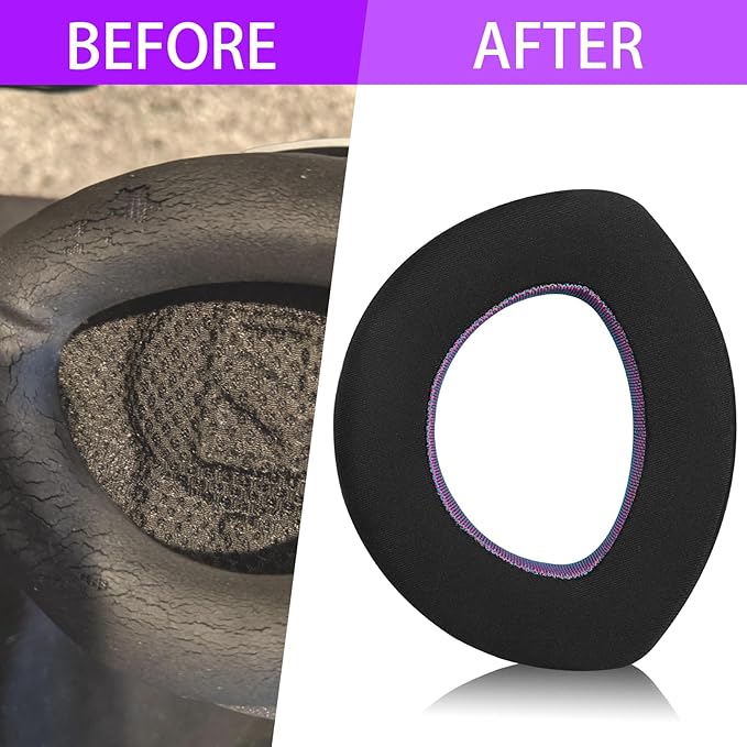 Magic Ice Gel Replacement Earpads for SENNHEISER HD700 - Black/Purple Comfort and Durability