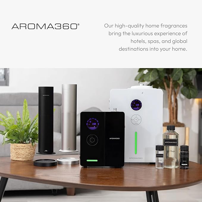 Aroma360-24K Magic Fragrance Oil Blend 50ML | Hotel Inspired Luxury Essential Oil Diffusers | Aromatherapy Scent Diffuser Oil | Citrus Beginning of Bergamot, Lemon & Lemongrass with Notes of Jasmine