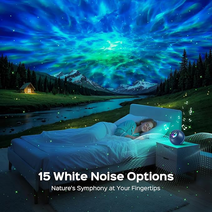 Galaxy Projector Teenage Boy Gifts for Teen Boys,15 Colors+15 White Noises Star Projector Night Light Kids Galaxy Light,Remote Bluetooth Bedroom Lights for Christmas Room Decor Gifts