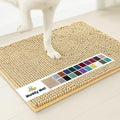 Muddy Mat® AS-SEEN-ON-TV Highly Absorbent Microfiber Door Mat and Pet Rug, Non Slip Thick Washable Area and Bath Mat Soft Chenille for Kitchen Bathroom Bedroom Indoor and Outdoor - Beige 5ft x 7ft