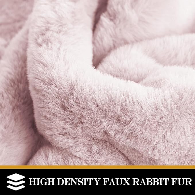 Latepis Soft Pink Round Rugs 6ft for Living Room Non-Slip Circle Faux Rabbit Fur Rug for Bedroom Washable Furry Rug for Nursery Floor Kids Room and Dorm