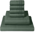 Mellanni Queen Sheet Set - 6-Piece Iconic Collection Bedding, (Including 4 Pillowcases), 16-Inch Deep Pocket, Easy Care, Extra Soft, Cooling Sheets, Brushed Microfiber - Emerald Green