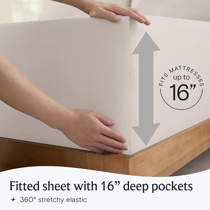 LuxClub 3 PC Twin Sheet Set, Deep Pockets Wrinkle Free Cooling Bed Sheets Hotel Bedding for Women, Men, Kids & Teens, Includes 1 Fitted Sheet, 1 Flat Sheet and 1 Pillowcase-Silky Soft Linen