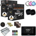 SteamSpa Steam System 21kW Steam Shower Generator with Bluetooth Wifi, Quickstart Continous Steam, Advanced Touch Pad Screen, Chroma Lights, Drain Pan and Auto Drain Oil Rubbed Bronze RVBS2100ORB-A