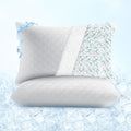 Sophia & William Cooling Bed Pillow for Sleeping (King Size Set of 2) Adjustable Shredded Memory Foam Pillow for Side, Back and Stomach Sleepeers