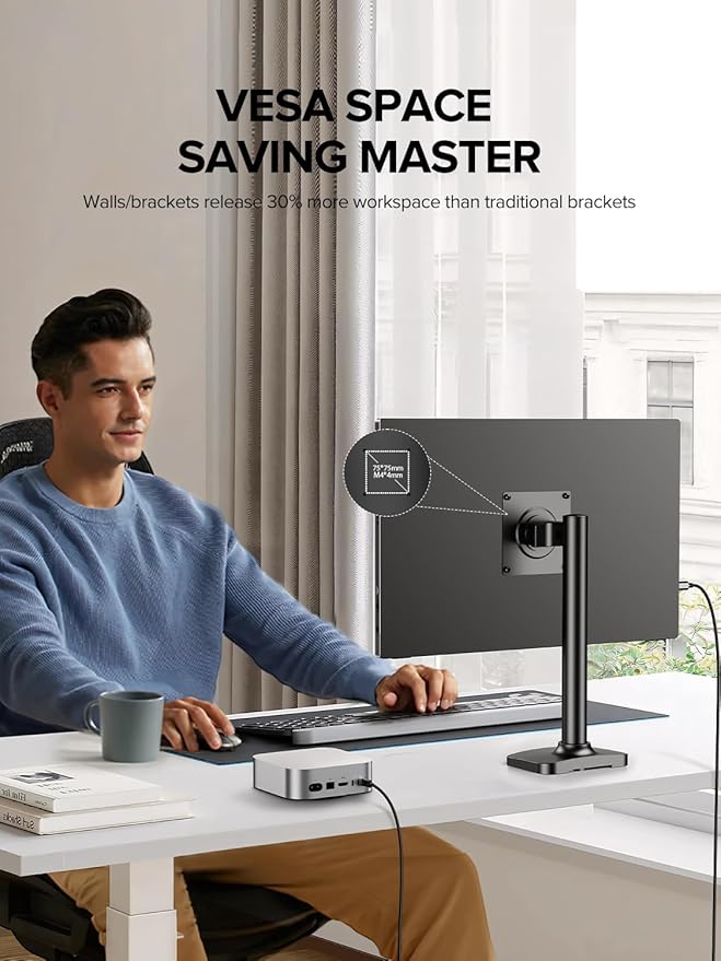 UPERFECT Portable Monitor 4K 16" | 1200 Nits Laptop Monitor | 3840 * 2400 UHD | 1MS FreeSync 2000:1 Contrast | USB-C & HDMI | VESA & Smart Case | Travel Screen for Computer, Mini PC, Game Consoles