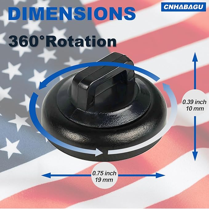 Magnetic Cable Zip Tie Mounts Clips Multipurpose Zip Ties Mount Base Holder Black Wire Cable Holder Mount Wire Clips Management for Home Office Marine Electrical Wiring (Black, 40 Piece)