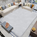 Latepis Gray 8x10 Area Rug Faux Rabbit Fur Grey Fluffy Rugs Plush Shag Rugs for Living Room Fuzzy Rug for Bedroom, Dorm, Playing Room, Nursery Room