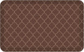 NewLife by GelPro Anti-Fatigue Designer Comfort Kitchen Floor Mat, 20x32”, Trellis Walnut Stain Resistant Surface with 3/4” Thick Ergo-foam Core for Health and Wellness