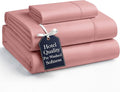 Casa Platino Bedding Sheets & Pillowcases, Pre-Washed Ultra Soft & Breathable Bed Sheets Twin XL, Brushed Microfiber Sheet Set, Fade Resistant Twin XL Size Sheets Set with Deep Pockets - Rose Dawn