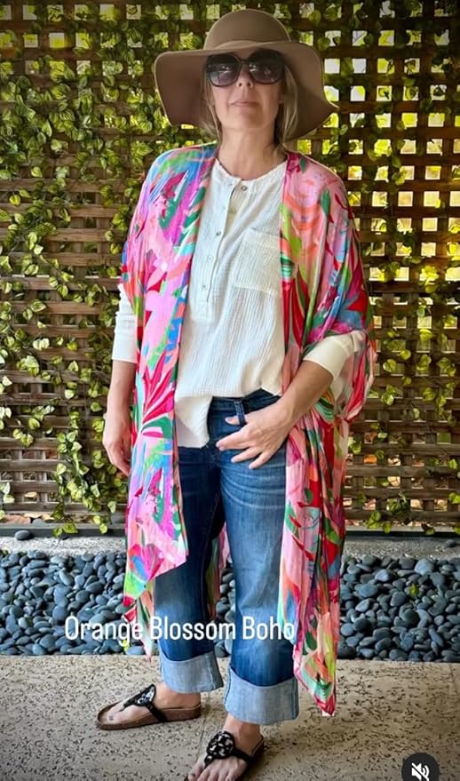 Moss Rose Women Summer Bikini Kimono Bathing Suit Cover Ups for Swimwear