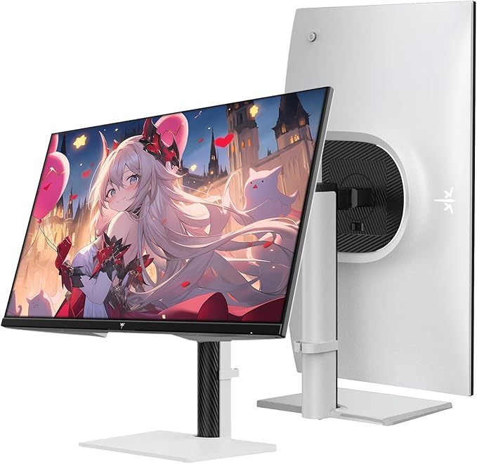 KTC Monitor 27-inch White Gaming Monitor WQHD (2560x1440) Fast IPS, 300Hz (Supports 320Hz via Overclocking) 1ms 144% sRGB High Brightness 450cd/㎡, Low Blue Light, Flicker-Free, 2 x HDMI, 1 x DP H27E6