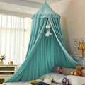 dix-rainbow Princess Decor Canopy for Kids Bed, Soft and Durable Bed Canopy for Girls Room Tent Canopy Dreamy Mosquito Net Bedding, Children Reading Nook Canopies Indoor (Green)