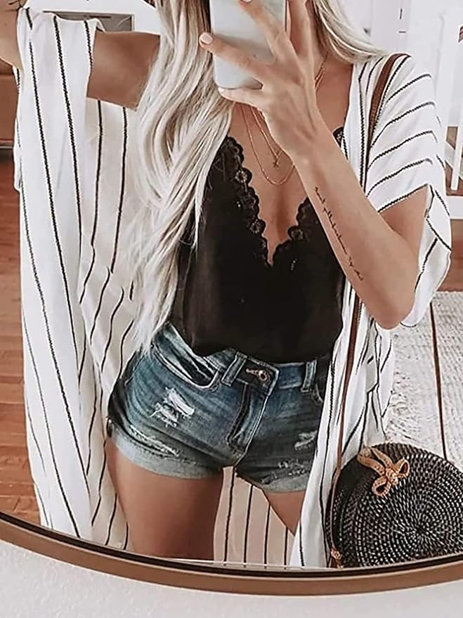 Moss Rose Women Summer Bikini Kimono Bathing Suit Cover Ups for Swimwear