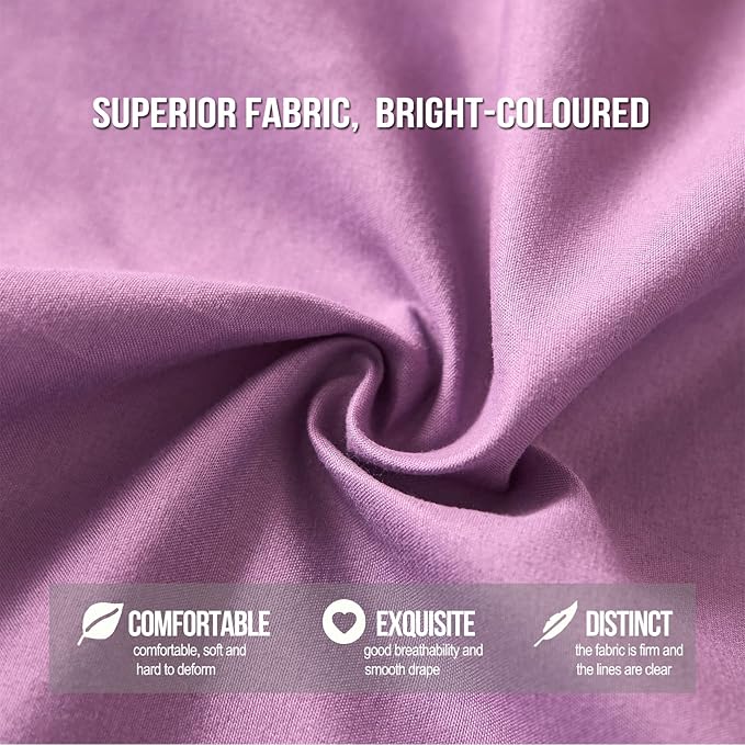Kertnic 31.5inch Large Dome Bed Canopy for Girls, Double Layer Dreamy Ruffle Princess Canopy, Bedroom Hanging Tent Kids Reading Nook Canopies,Full Queen Bed Canopy Curtain (Dark Magenta-Purple)
