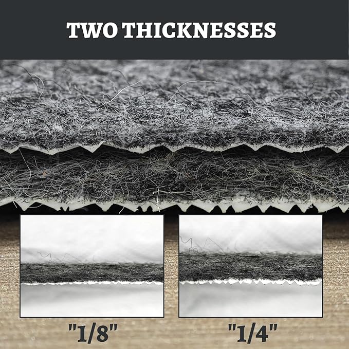 100% Waterproof Rug pad, 10x14 ft Area Rug Non-Slip Rug Pads, Carpet Pads for All Floors and finishes, Felt pad for Hardwood Floors, Keep Carpets in Place Soft and Secure