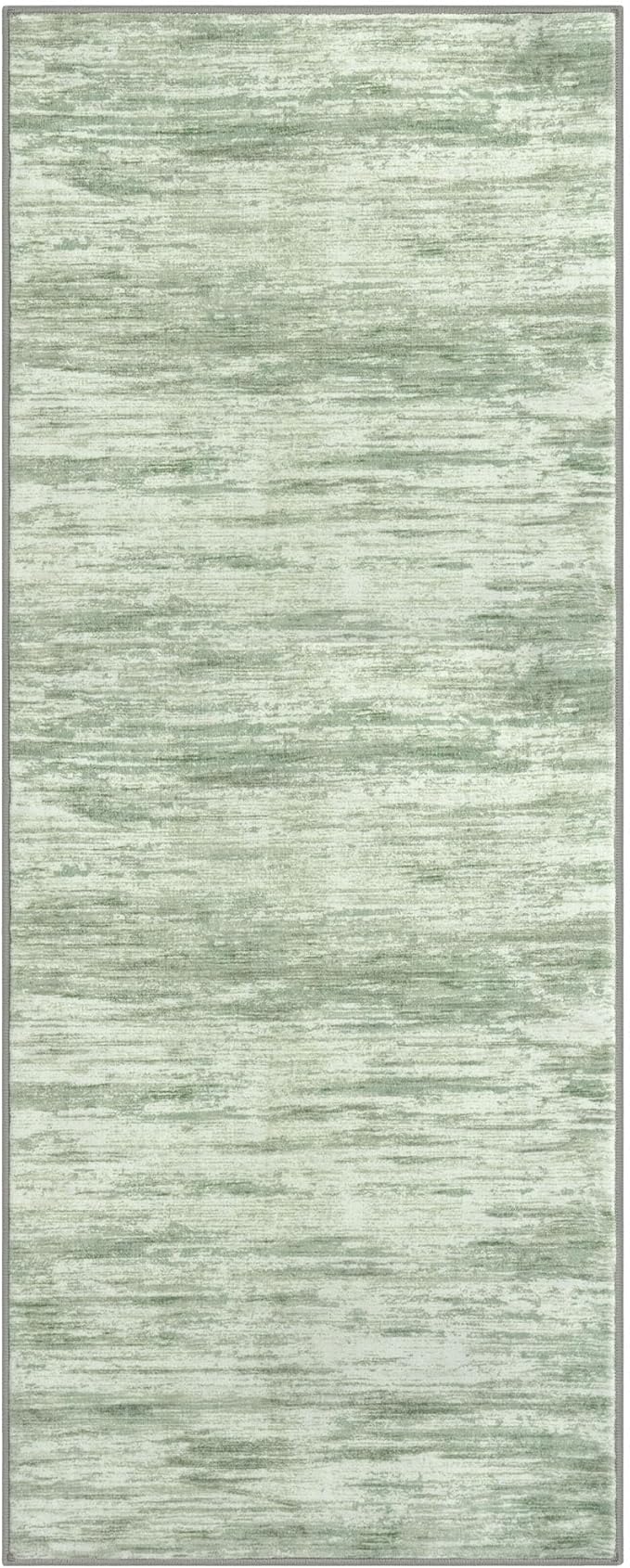 2x5 Modern Abstract Runner Rug for Hallways, Lime Green Super Soft Hallway Decor Kitchen Rugs with Non-Slip, Non-Shedding Washable Rug for Hallways Entryway Bedroom Indoor