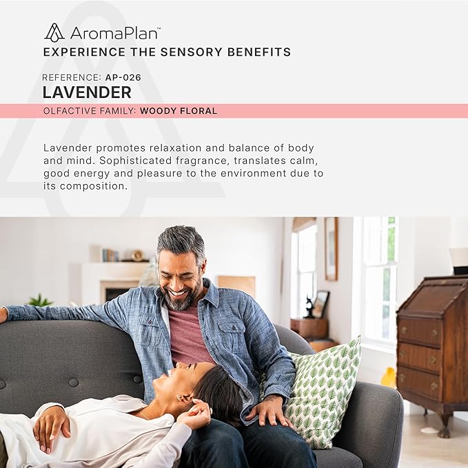 AromaPlan Hotel Scents Lavender 5 Fl Oz (2 Pack), Luxury Aroma & Hotel Fragrance Diffuser Oil- Hotel Diffuser Oil for Aromatherapy- USA Made, Bigger Bottle, Bolder Aroma & Longer Lasting