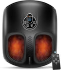 Shiatsu Foot Massager Machine with Heat : Deep Kneading Foot Massager with Vibration & Compression for Plantar Fasciitis & Neuropathy - for Women & Men,Relax for Home Office Use (Black)