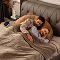 Bearhug Electric Blanket Full Size 77" x 84", Velvet & Sherpa Heated Blanket, 10 Heating Levels & 1-12H Auto Off, Over-Heat Protect, ETL, Machine Washable