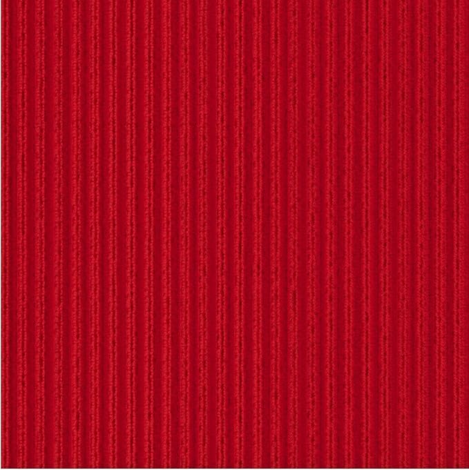 Ottomanson 6'6" x 55' Hallway Runner with Scraper Pile Extra Durable Non-Slip Rug Mat for Indoor & Outdoor Use - Ideal for Kitchen, Entryway, Patio & Garage - High-Traffic Carpet, Red