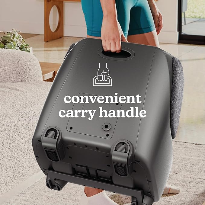 Homedics Deluxe Foot Massager & Calf Massager with Gentle Warmth, Rolling & Compression Massage, Adjustable Tilt, Washable Liners, 4 Programs, 3 Intensity for Muscle Relief and Post-Workout Recovery