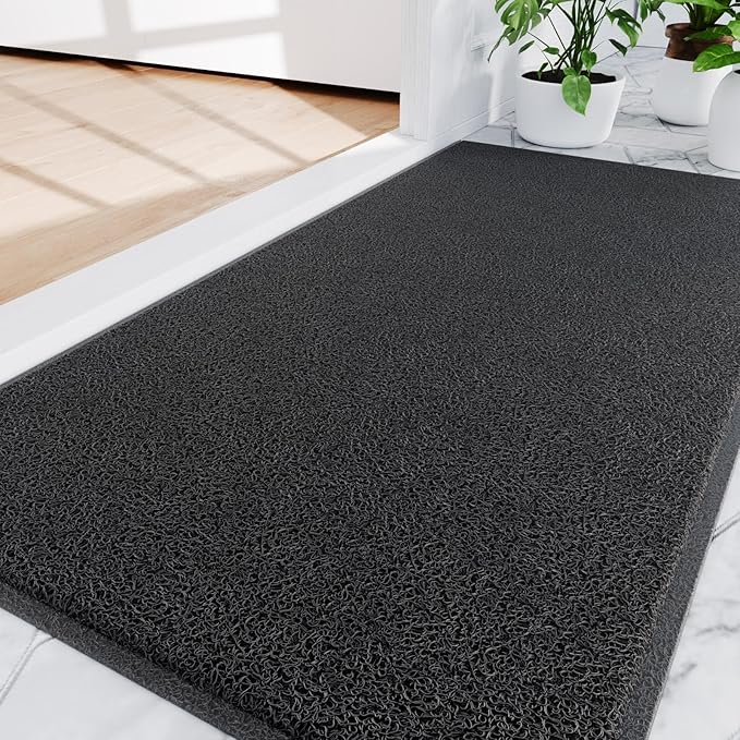 Amyracel Front Door Mat Indoor Outdoor Entrance, 48" x 72" All-Season Waterproof Doormat for Enterway, Heavy Duty Commercial Floor Mat, Fade Resistant, Rubber Back, Low Profile, Easy Clean