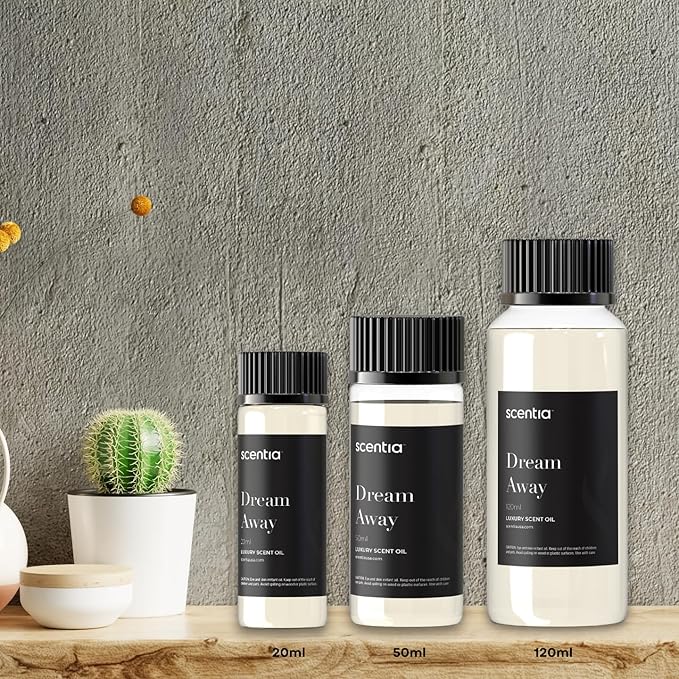 Scentia Fragrance Oil Blend, Inspired by Iconic Perfume, Home Luxury Scents, Essential Oil Blend Aromatherapy Diﬀusers, Humidifiers & Candle Making -Dream Away|120ml | 4.06 Fl Oz, Thanksgiving Gift