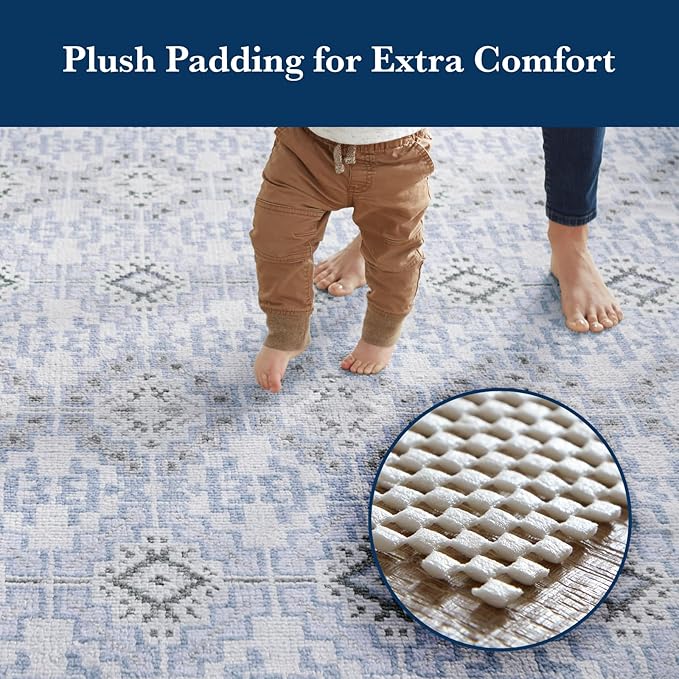 Veken 10x14 Ft Rug Pad Gripper for Hardwood Floors, Non Slip Rug Pads for Area Rugs, Thick Rug Grippers for Tile Floors, Under Carpet Anti Skid Mat, Keep Your Rugs Safe and in Place