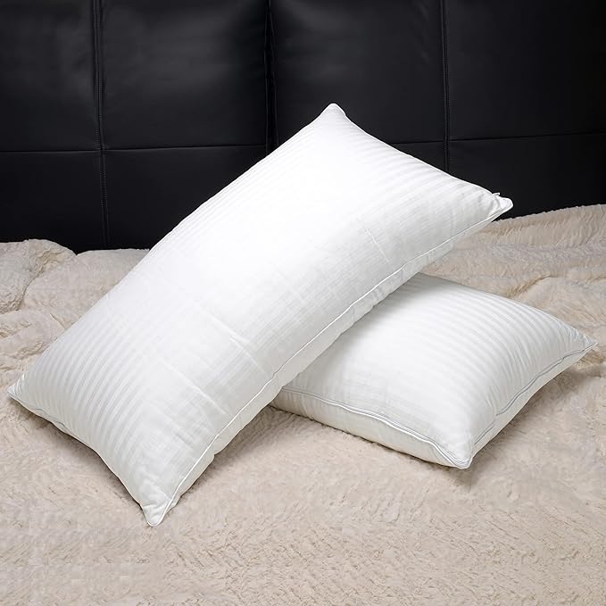 EverSnug Adjustable Pillows for Sleeping, Cooling Support, Set of 2 (King, Down Alternative)