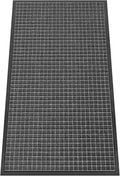 Kuyal Front Door Mat, 2'*4' Door Mat for Inside Outside Entrance,Waterproof Welcome Mats with Non-Slip Backing, Indoor Outdoor Entryway, Commercial Floor Mats, Durable & Easy to Clean, Dark Gray