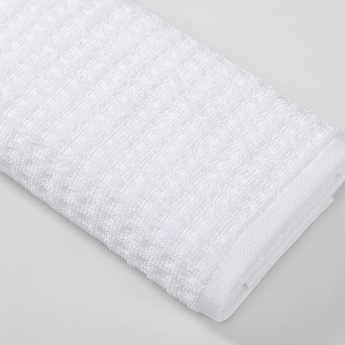 Tommy Bahama- Hand Towel Set, Highly Absorbent Cotton Bathroom Decor, Low Linting & Fade Resistant (Northern Pacific White, 2 Piece)