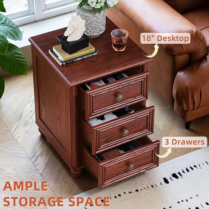 Farmhouse Dressers & Night Stand Set of 4, Wood 54" Wide Dresser & 45" Tall Chest of Drawers, 18" with Charging Station Nightstand Set of 2, Bedroom Furniture Dresser Set for Home Living Room Hallway