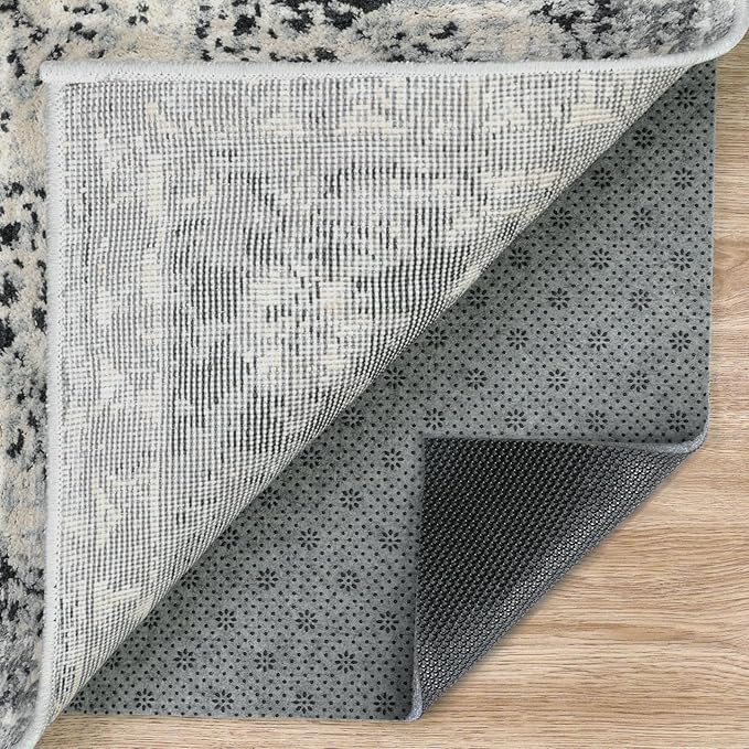 LINLA Dual Surface Felt+Rubber Non-Slip Rug Pad, 3'x5', 1/4" Thick, Strong Grip Cushioning Support Pad, Double-Side Anti-Skid, Safe for All Floor and Finishes, Extra Comfort