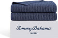 Tommy Bahama - Bath Towels, 100% Soft & Absorbent Cotton with Zero Twist Construction, Medium Weight Bathroom Towels (Northern Pacific Dark Blue, 2 Piece)