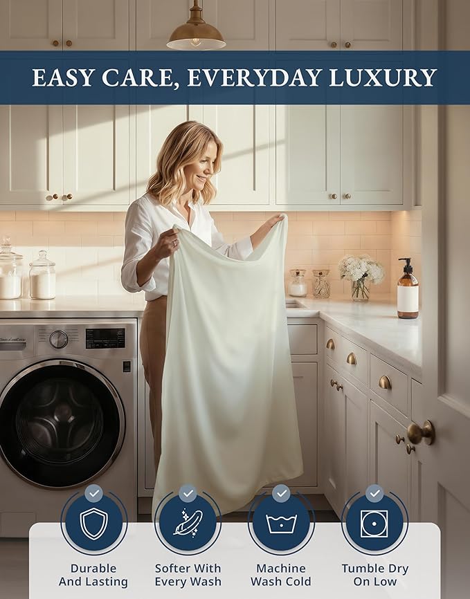 LANE LINEN 100% Egyptian Mercerized Cotton Twin Sheets Set - 1000 Thread Count, Eco Friendly Sustainably Produced No Pill Fade Resistant 15 Iinch Deep Pocket Cotton Sheets Twin - Mineral