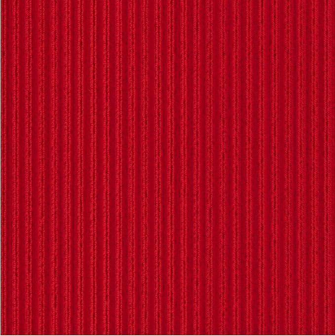 Ottomanson Mud Mat 2' x 2' Entryway Rug - Non-Slip Scraper Doormat for Muddy Paws, Dirt Trapping Indoor/Outdoor Mat for High-Traffic Areas, Kitchen, Garage, Patio, Red