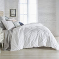 Chenille Lattice 100% Cotton Duvet Cover, King, White