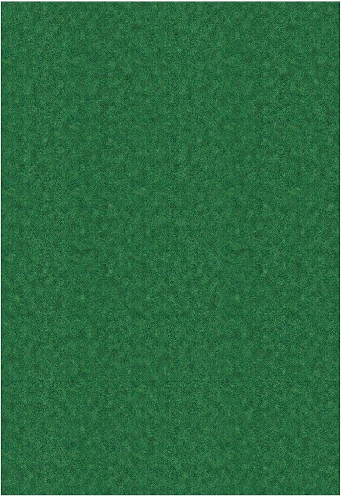 Ottomanson 6'6" x 32' Hallway Runner with Scraper Pile - Extra Durable Non-Slip Rug Mat for Indoor & Outdoor Use - Ideal for Kitchen, Entryway & Garage - High-Traffic Carpet, Green