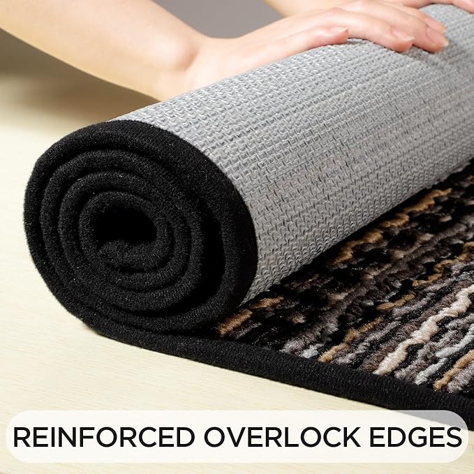 hicorfe Indoor Doormat,Front Back Door Mat Rubber Backing Non Slip Door Mats 24"x35" Absorbent Resist Dirt Entrance Doormat Inside Floor Mats for Entryway Washable Low-Profile
