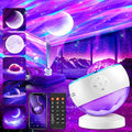 Northern Galaxy Light Aurora Projector with 300+ Light Effects, LED Star Projector for Bedroom Nebula Lamp, Remote Control, 15 White Noises, Bluetooth Speaker Gifts for Kids Adults