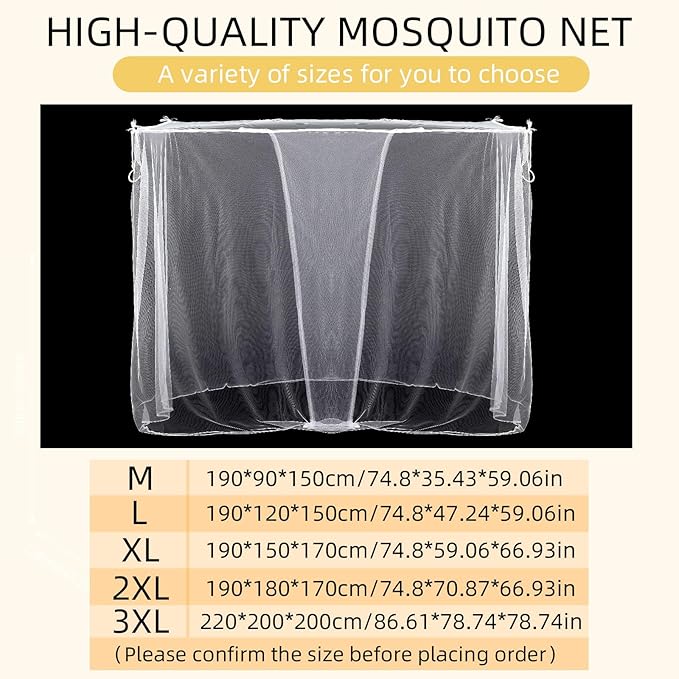 4 Corners Mosquito Net for Mosquiteros para Camas Bed Canopies Netting Bed Drapes Rectangular Mosquito Mesh for Camping Home Outdoor Travel(White,L75 X W35.5 X H59 Inch,1 Opening)