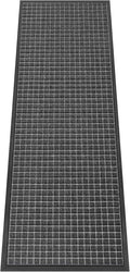 Kuyal Front Door Mat, 2'*6' Door Mat for Inside Outside Entrance,Waterproof Welcome Mats with Non-Slip Backing, Indoor Outdoor Entryway, Commercial Floor Mats, Durable & Easy to Clean, Dark Gray