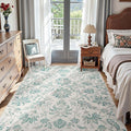 jinchan Torino Floral 5x7 Area Rugs Vintage-Inspired Design Accent Rug Machine Washable Ultra Thin Low Pile Non-Slip Traditional Carpet for Living Room Bedroom Dining Room Home Office