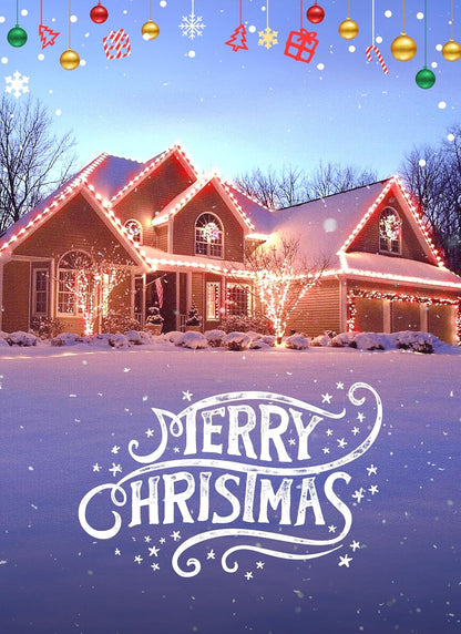 100 Feet Led Christmas Lights, Red and Warm White C9 Christmas String Lights Outdoor, 100 Strawberry Bulbs Connectable UL Certified for Indoor Outdoor Roofline Patio Holiday Party Backyard Decor