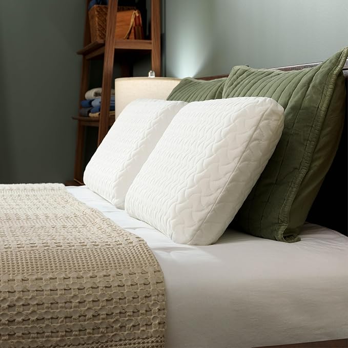 Tempur-Pedic TEMPUR-Cloud Pillow, Standard-2-Pack, Standard, White 2 Count