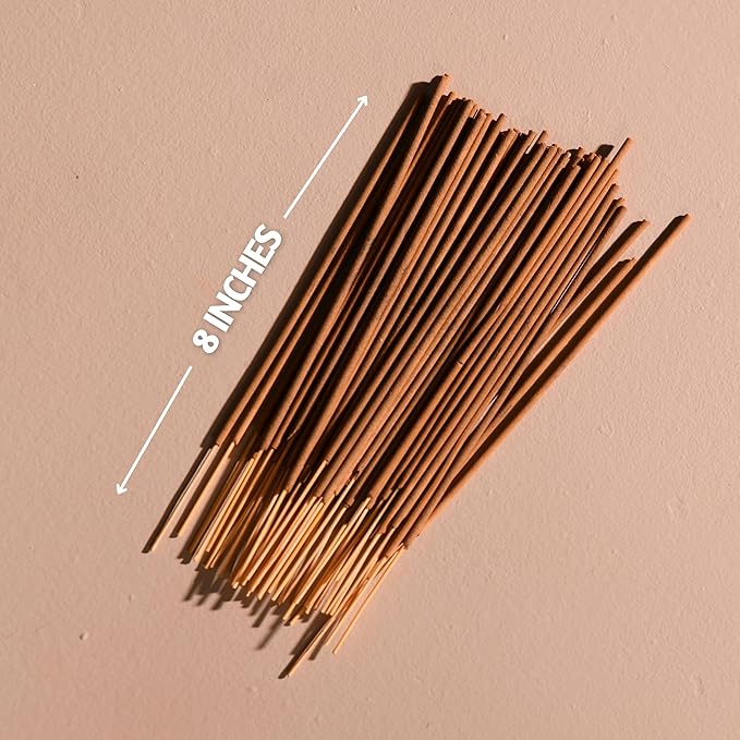 Folkulture Set of 6 Incense Sticks | 120 Organic Insence Sticks - Non Toxic Palo Santo & Sandalwood, Lavender, Patchouli, Rosemary Insence-Stick | 45 Min Burn Time, Blue Lotus Inscents-Sticks Gifts